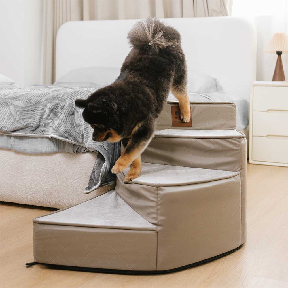 Escaleras de mascotas de espiral extraíbles repelentes de agua de lujo