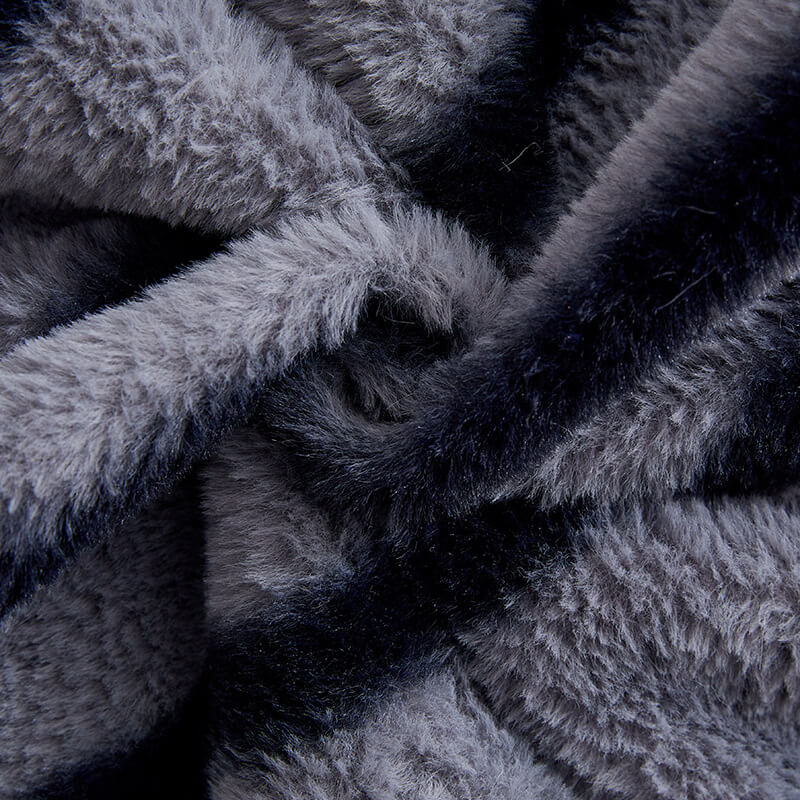 Protector de sofá de piel de conejo sin conejo rayado