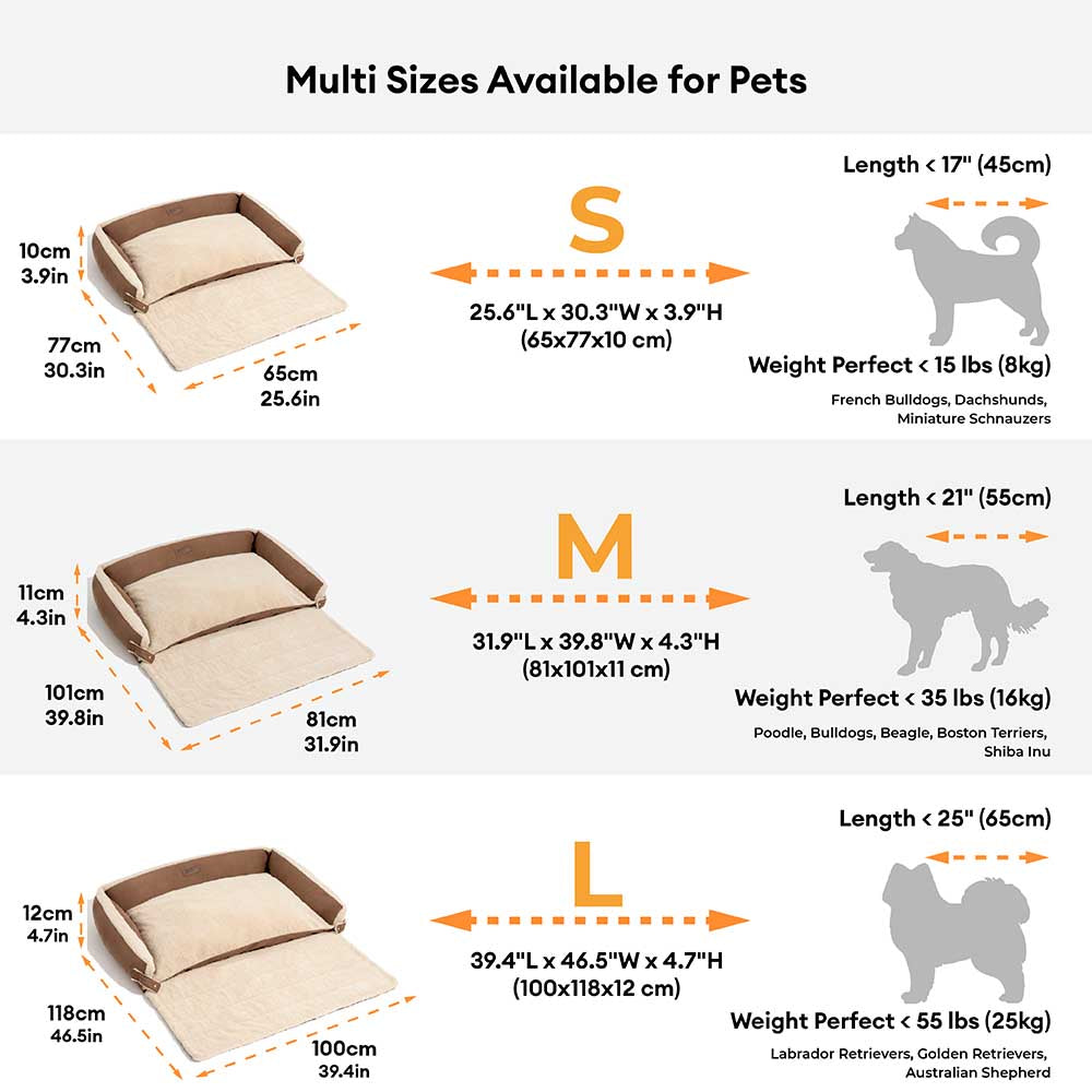 Elegante letto per cani calmanti espansibili - Paws tranquillo