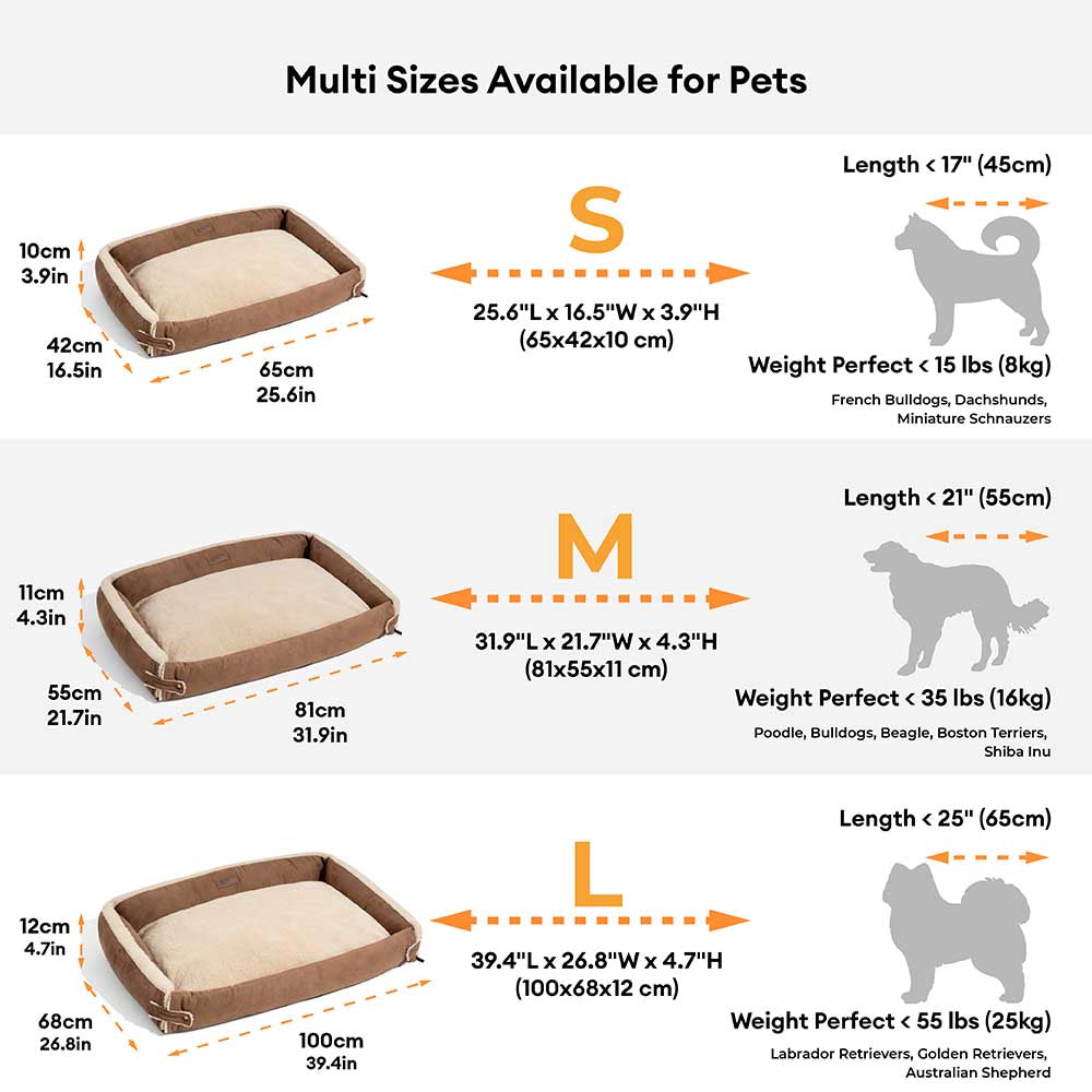 Elegante letto per cani calmanti espansibili - Paws tranquillo