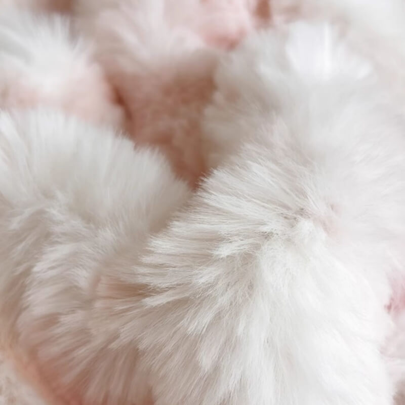 Foglio a monte del materasso peluche in finta coniglio super morbido