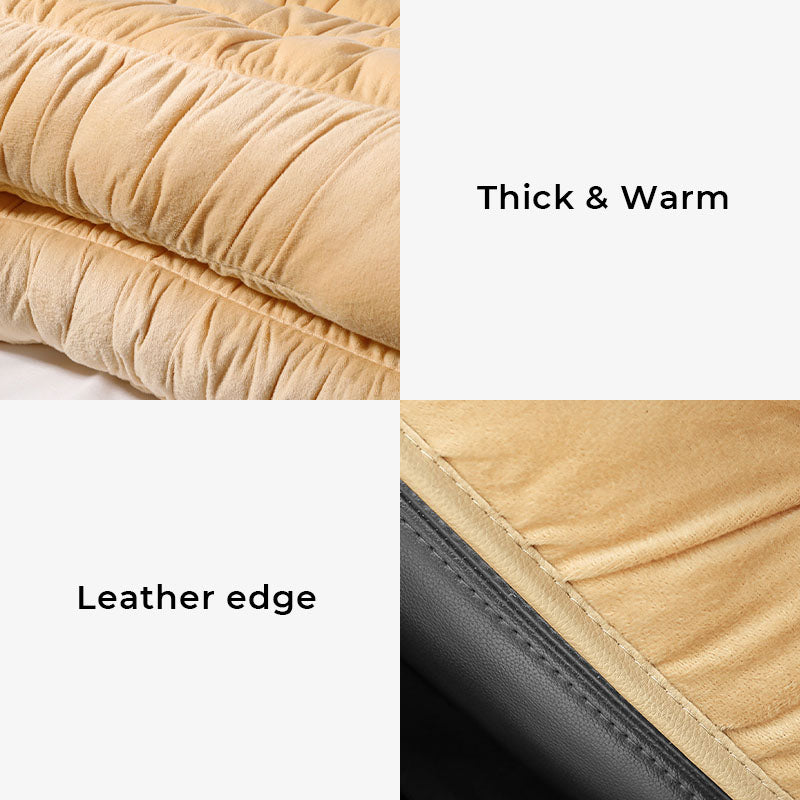 Coperchio di sedile per auto per animali domestici con lavabile in velluto in cristallo spesso