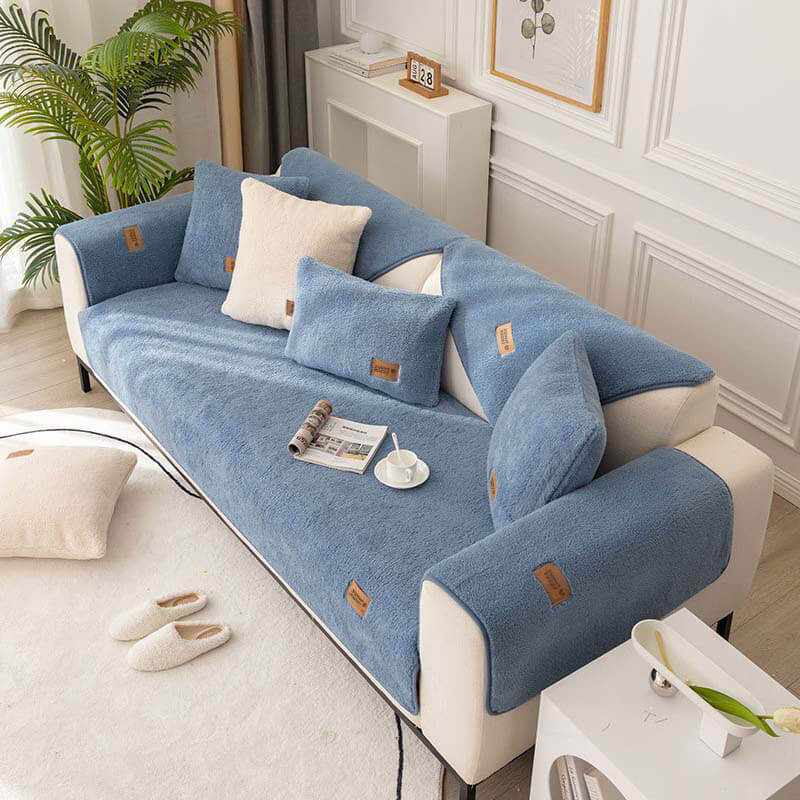 Protettore di copertura non slizzy in finta fuzzy