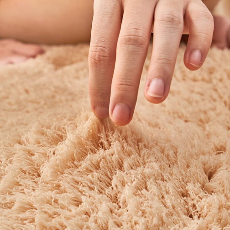 Alfombra de cama espesa y de dormitorio de lujosa - alfombra extra suave y acogedora