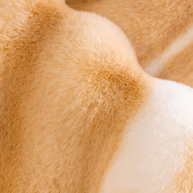 Bellissima copertina di divano peluche a stripe a stripe a gradiente