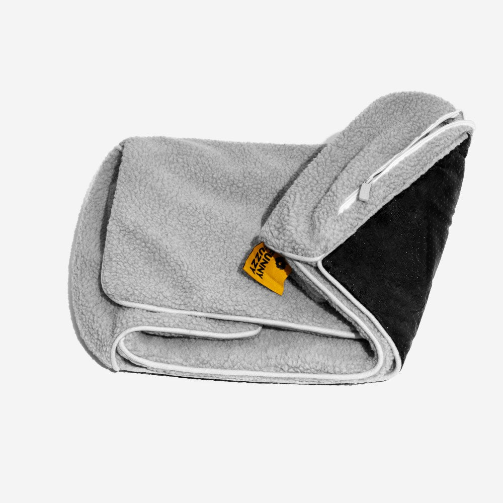 Couvre-lit – Canapé-lit tendance rayé en fausse laine d'agneau double couche pour chien et chat