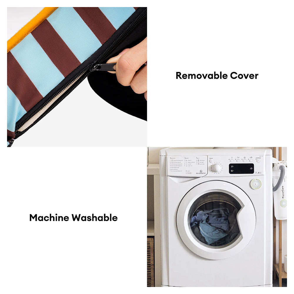 Stripe Waterproof Foldable Large Dog Sofa Bed - Sunny Siesta