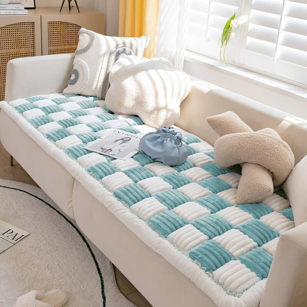 Coperchio per cagnolo per cagnolino a quadrato a quadri a quadri piena di crema