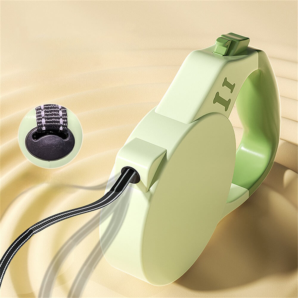 Correa de mascota retráctil automática de mano para perros pequeños y medianos