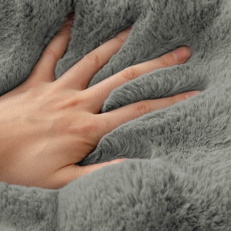 Acogedor peluche sólido <tc>Color</tc> Funda de sofá antideslizante