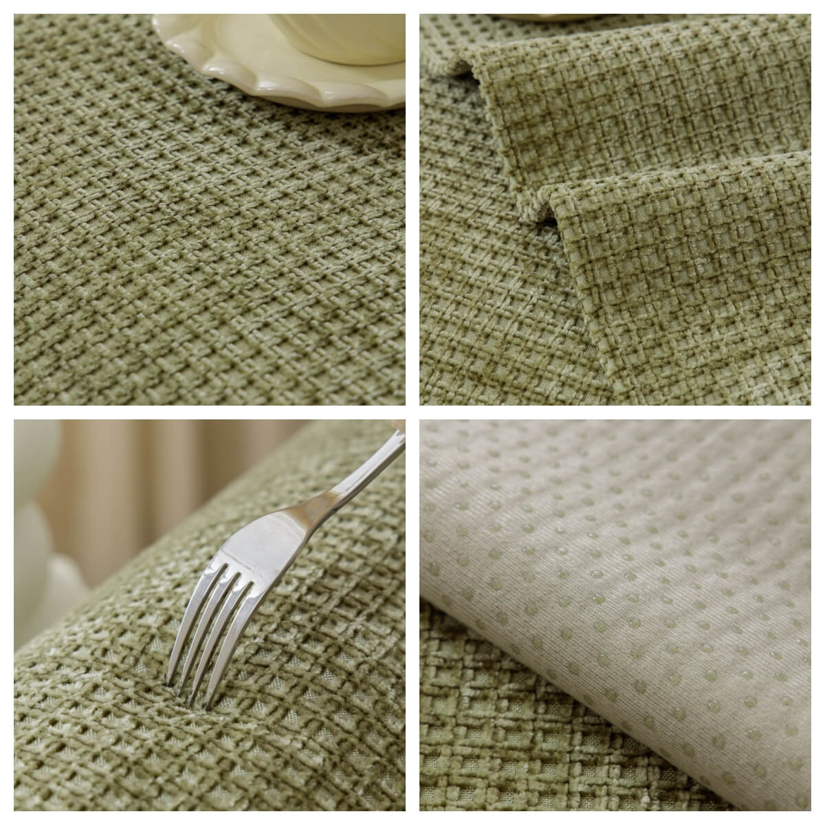 Delicate Waffle Chenille Fabric Furniture Protector Cover