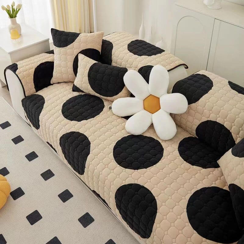 Cubierta de sofá de terciopelo de leche muebles de protección antideslizante Cubierta del sofá