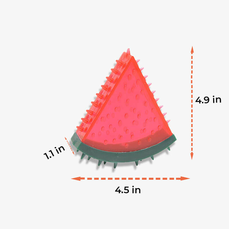 Toyos para perros de forma de fruta congelada llena de agua de goma de goma