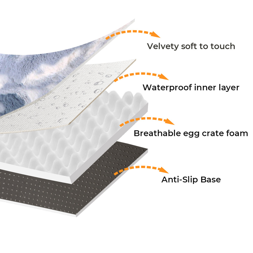 Donut calmanti calmanti nuvolosi letti di cane rotondi