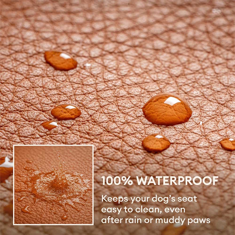 Cama de refuerzo de asiento para perros de cuero para perros de lujo - Voyager urbano