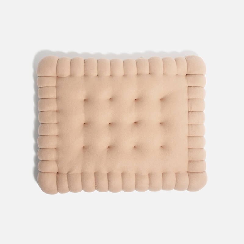 Biscuit Quilted Dog Bed - FUNNYFUZZY
