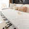 All Season Nordic Style Carved Plush Decorative Non-Slip Couch Cover
