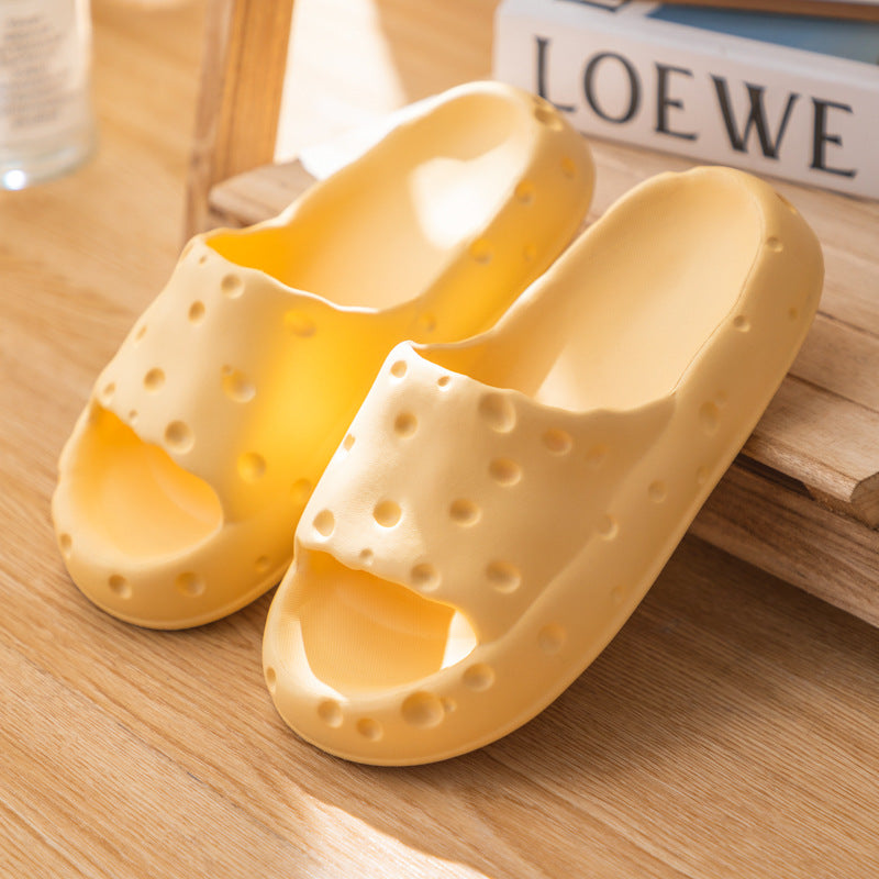 Cheese Cloud Sandalias antideslizantes suaves Zapatillas de casa Juguetes para masticar para perros