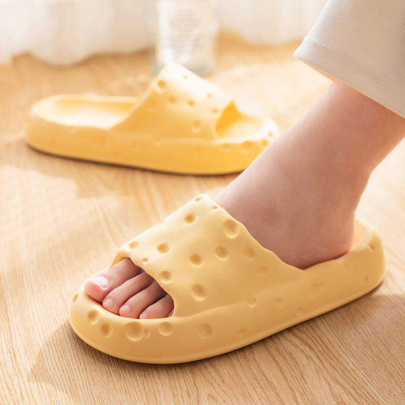 Cheese Cloud Sandalias antideslizantes suaves Zapatillas de casa Juguetes para masticar para perros