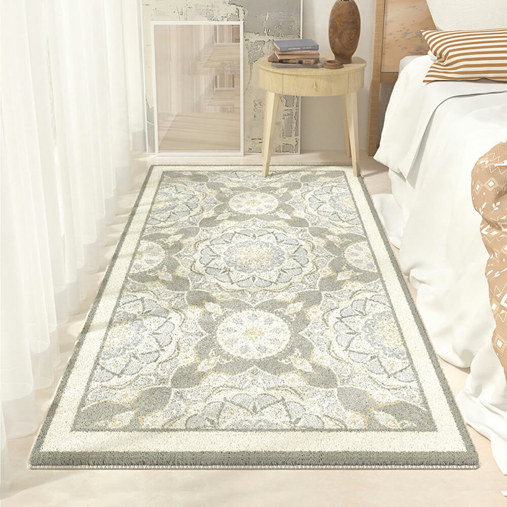 Persian Style Faux Cashmere Soft Non-Slip Home Area Rug