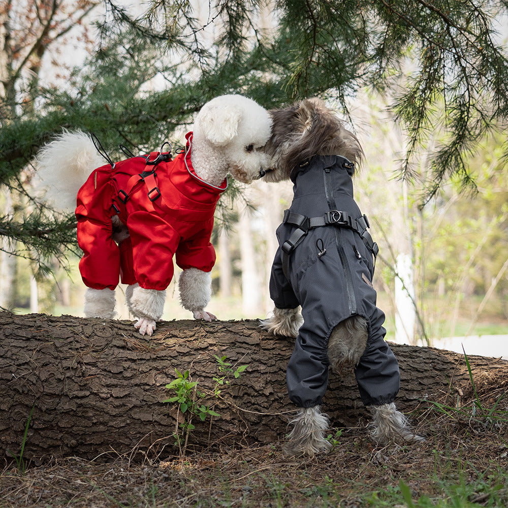 Wasserdichte, atmungsaktive, leichte Regenjacke, Outdoor-Hunde-Regenmantel