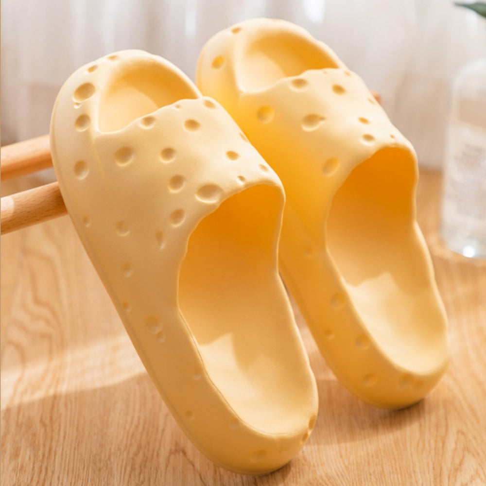 Cheese Cloud Sandalias antideslizantes suaves Zapatillas de casa Juguetes para masticar para perros