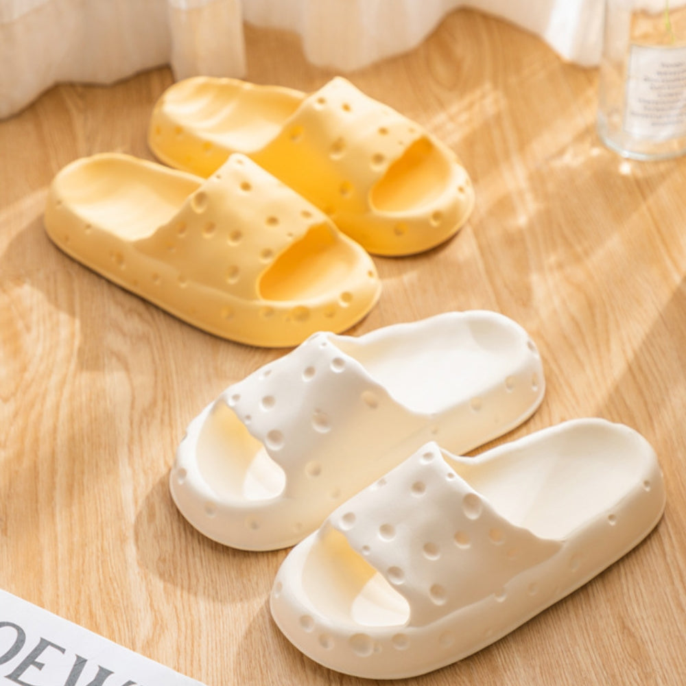 Cheese Cloud Sandalias antideslizantes suaves Zapatillas de casa Juguetes para masticar para perros