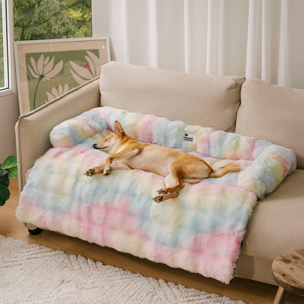 Fluffy Fuzzy Calming Dog Bed Sofa Protector Pet Mat