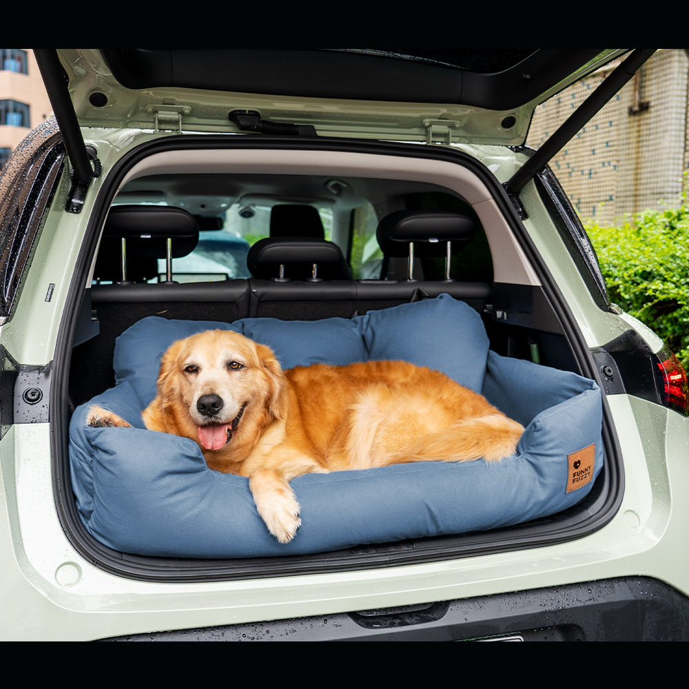 Traversin de voyage pour chien de taille moyenne et grande taille, lit de siège arrière de voiture