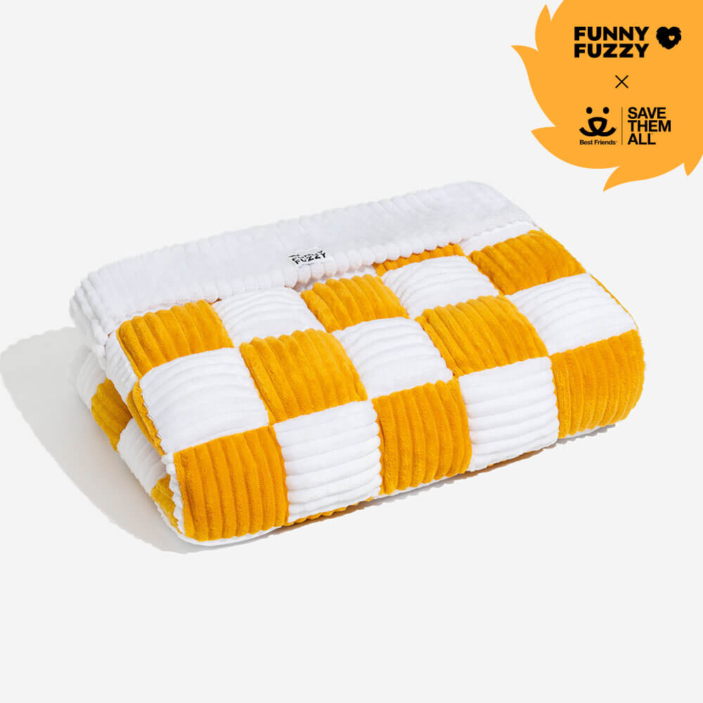 Funda protectora para muebles, color crema, cuadrada, a cuadros, acogedora, para perros