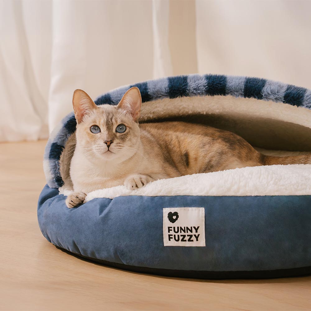 Washable Ultra Soft Sleeping Round Cat Bed