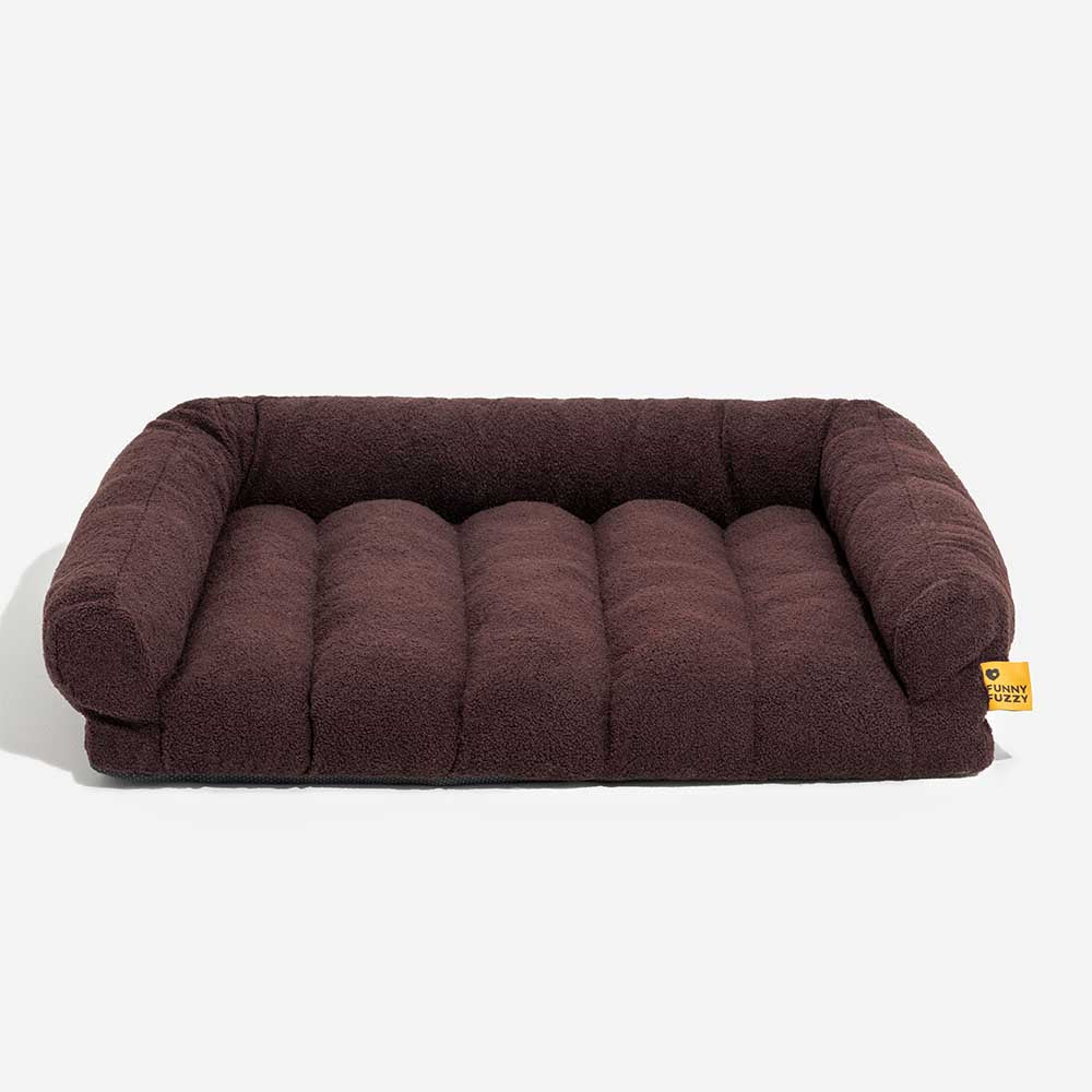 Large Soft Supportive Headrest Orthopedic Dog Sofa Bed - Cloudy Napper