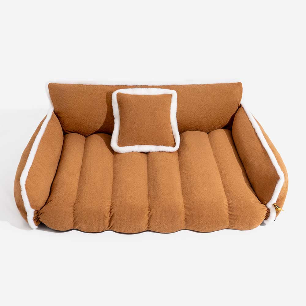 Fluffy Supportive Dog Sofa Bed - Cozy Space