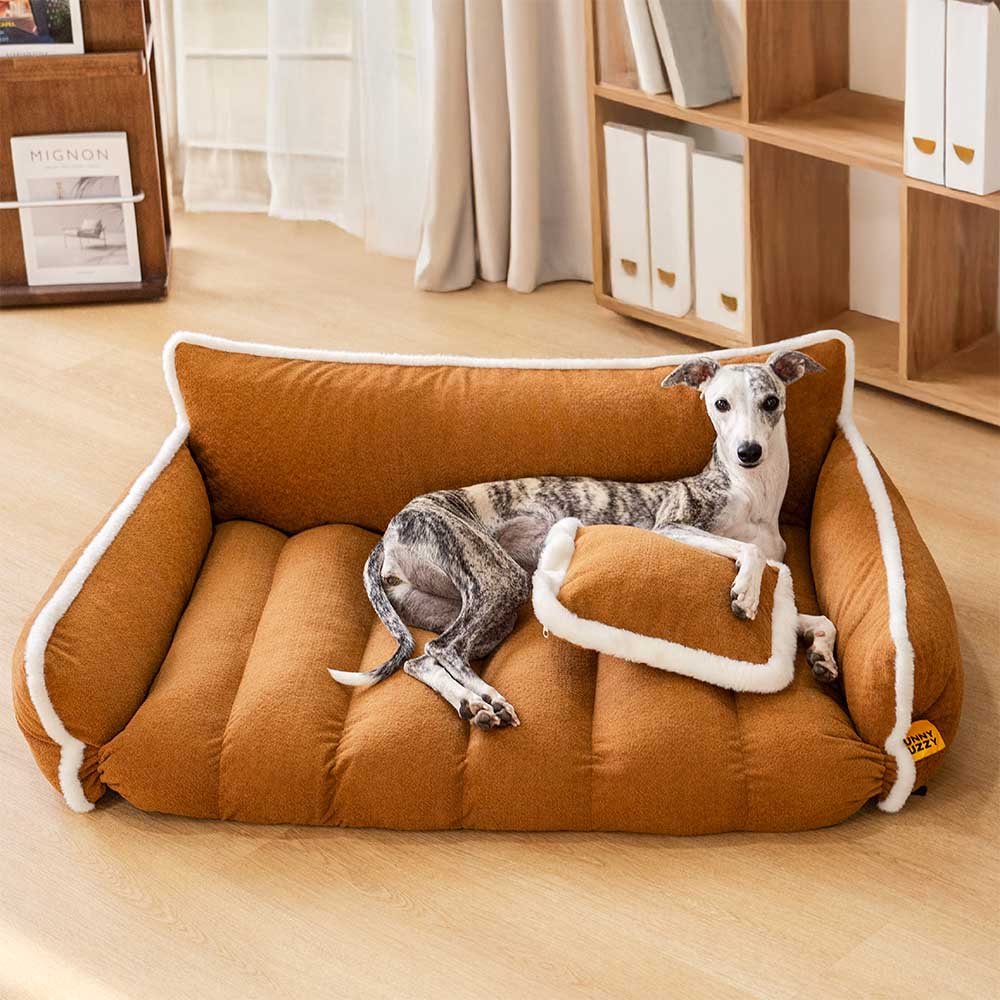 Fluffy Supportive Dog Sofa Bed - Cozy Space