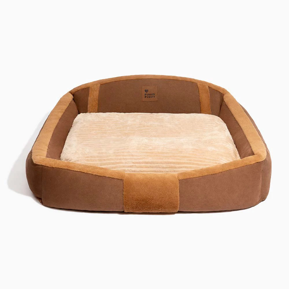 Vintage großes gemütliches beruhigendes Sofa-Hundebett