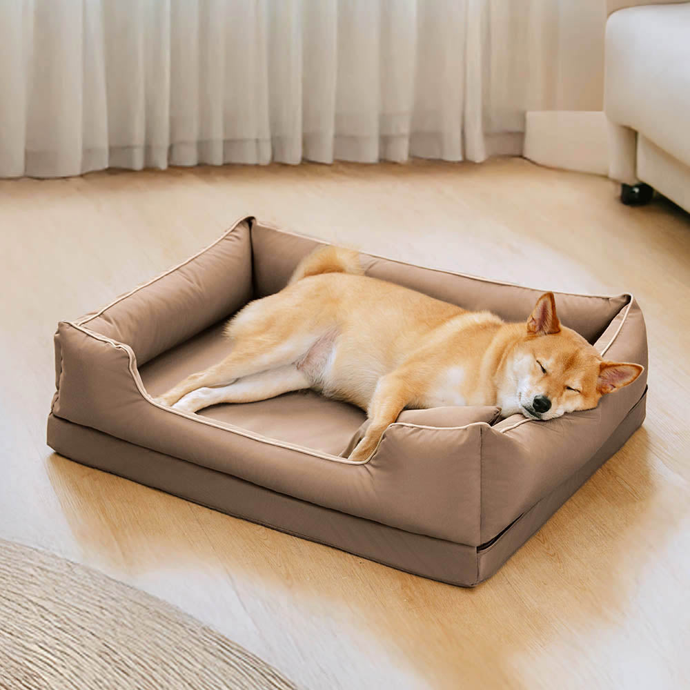 Nordic Style Waterproof Anti-Scratch Washable Dog Sofa Bed with Pillow