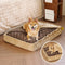 Fluffy Warm Detachable Orthopedic Dog Bed- Checker Cocoon