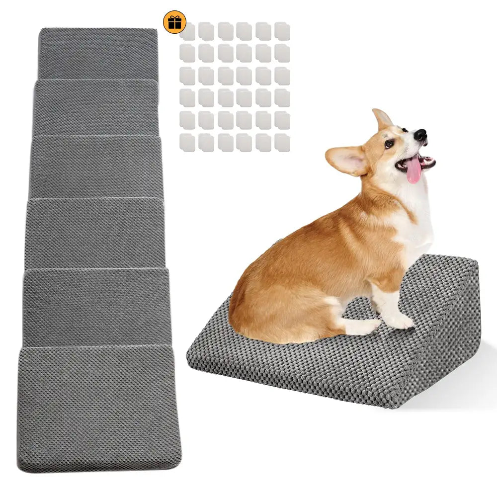 Escaleras de rampa para perros de espuma modular para escaleras de escalera con velcro