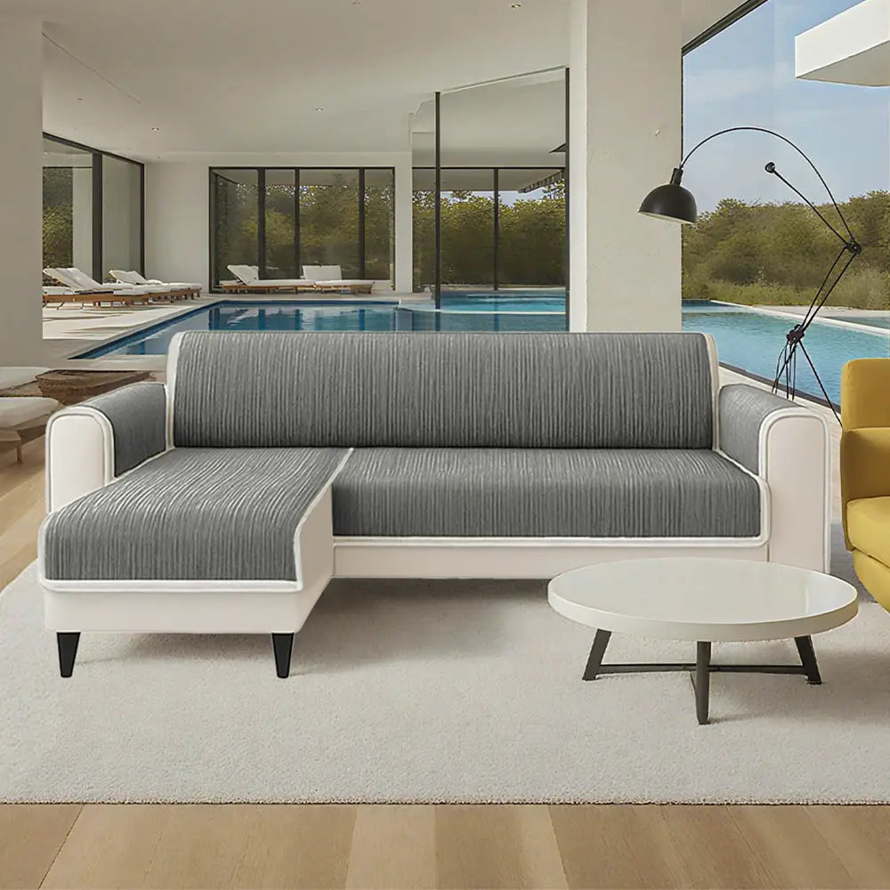 Ganzjahres-Anti-Rutsch-Streifen-Möbelschutz für Haustierteppiche mit Armlehnen-Couchbezug – Halten Sie sich ruhig