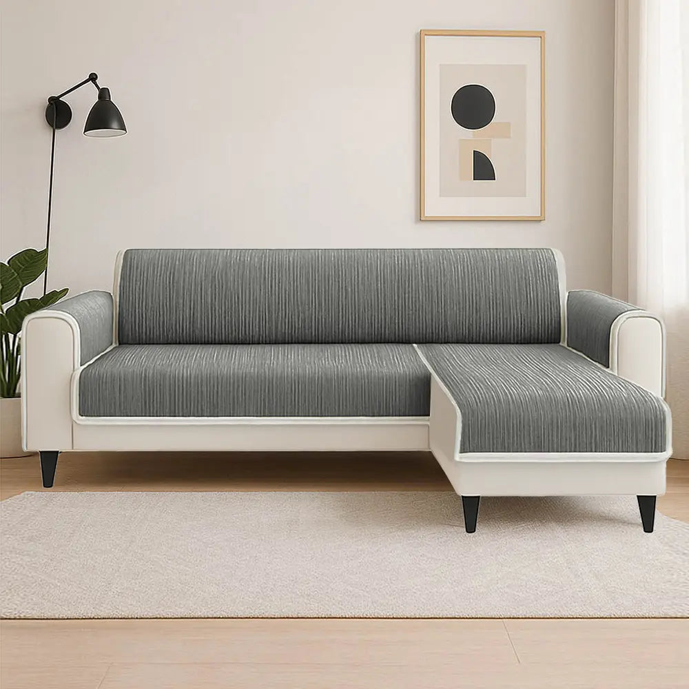 Ganzjahres-Anti-Rutsch-Streifen-Möbelschutz für Haustierteppiche mit Armlehnen-Couchbezug – Halten Sie sich ruhig