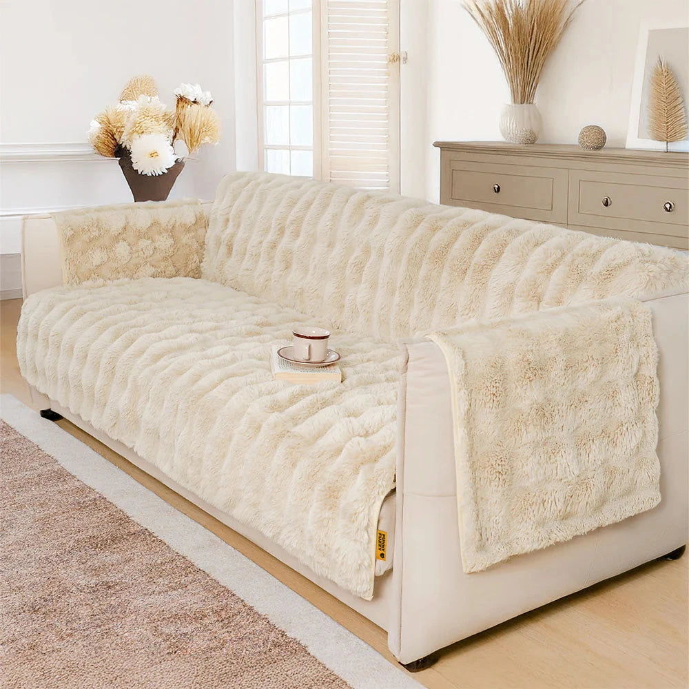 Fluffy suave muebles suaves de la cubierta del sofá de los muebles