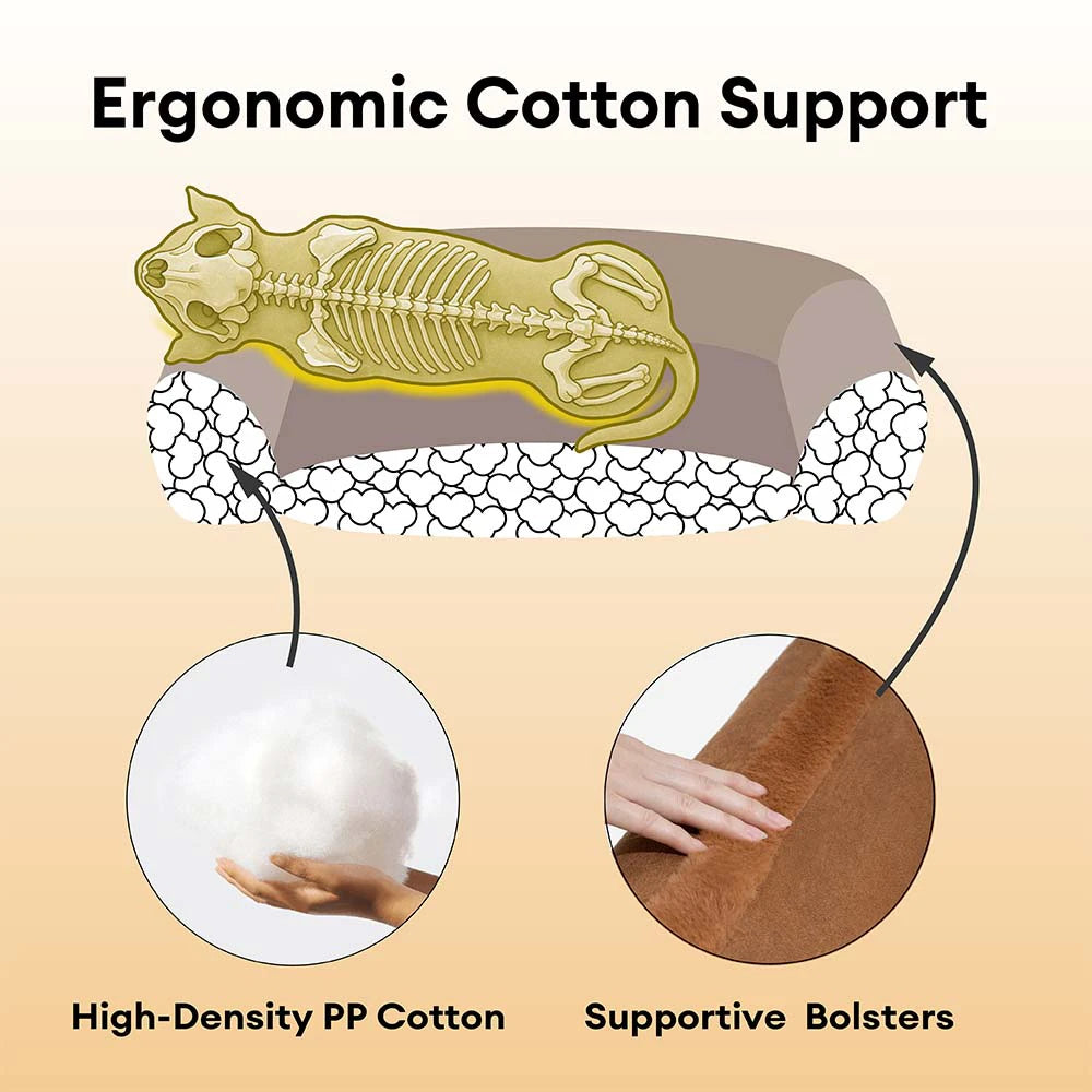 Vintage großes gemütliches beruhigendes Sofa-Hundebett