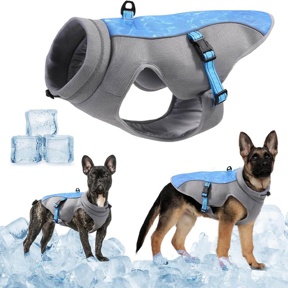 Pet dog clothes heat-proof wave ripple breathable cool vest