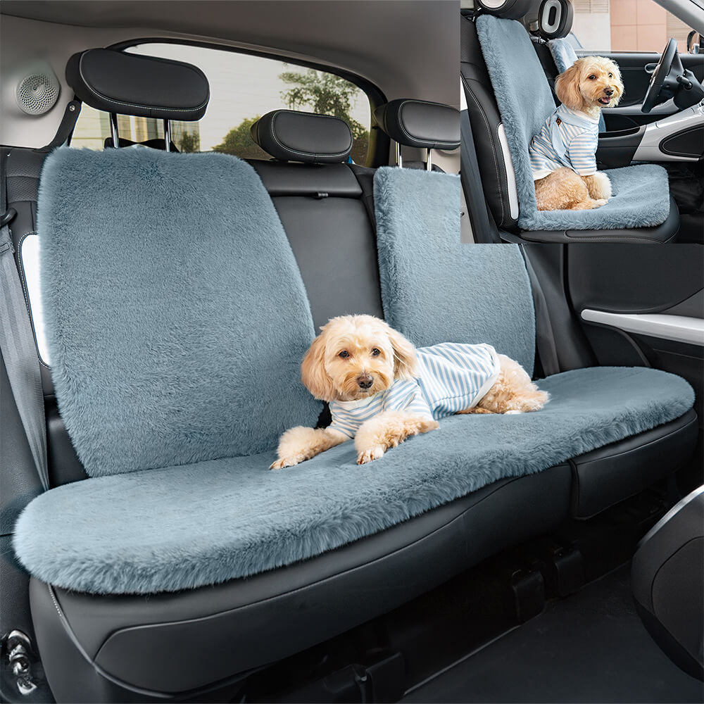 Warm Plush Universal Human Dog Car Seat Cover