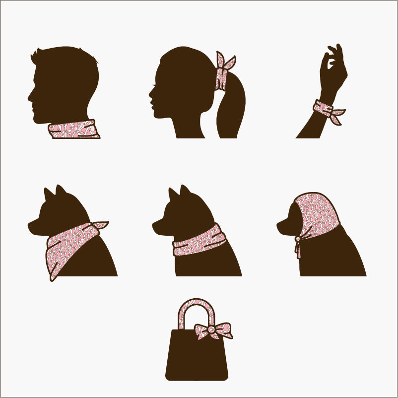 FUNNYFUZZY X Klarna Animal de compagnie et humain Foulard