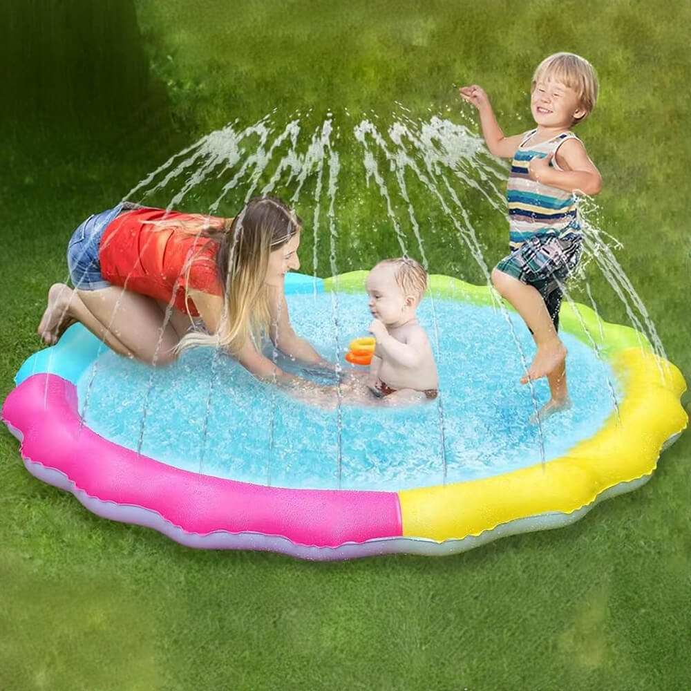 Verano al aire libre inflable Splash Play Mat perro rociador Pad