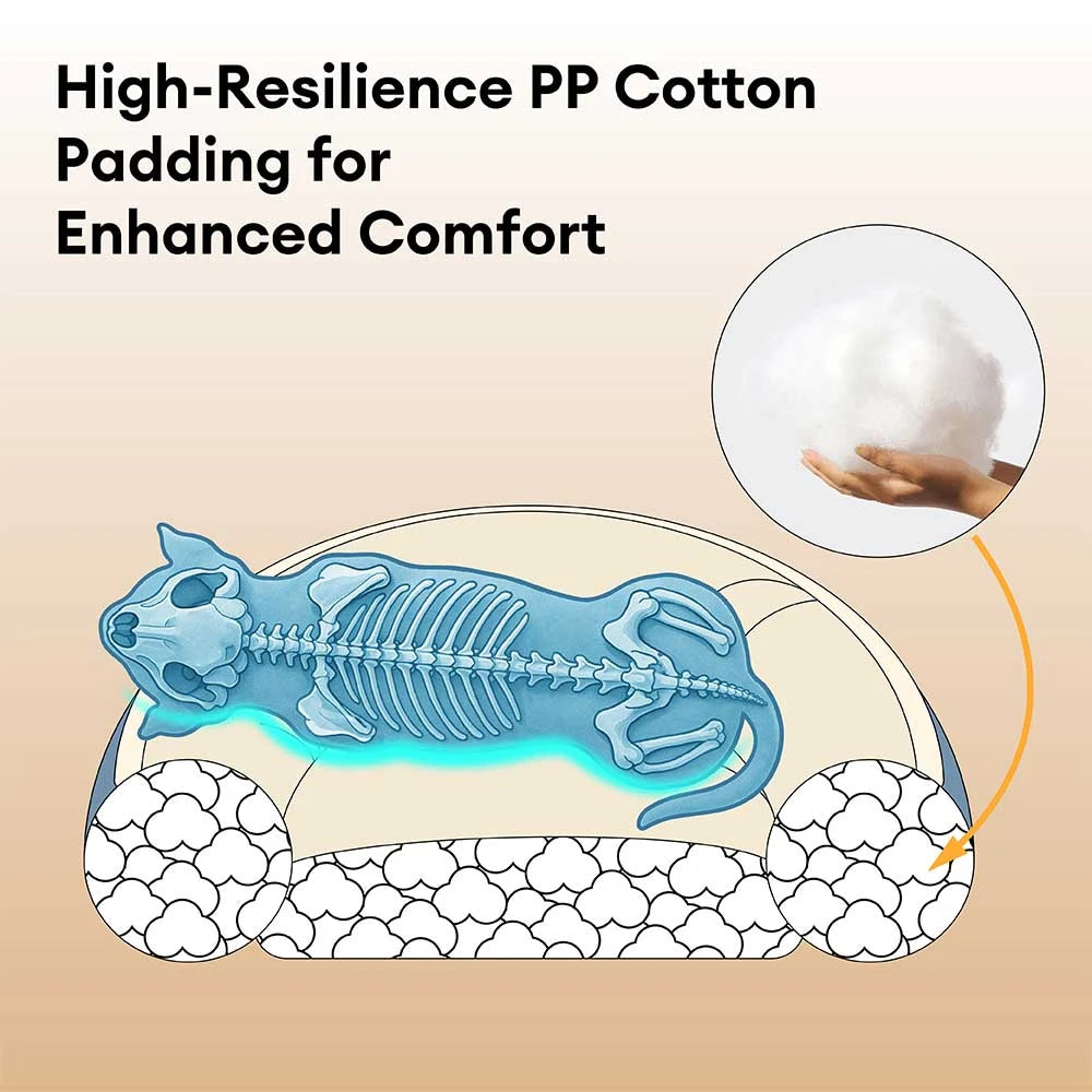 Ultra Plush Corduroy Anti-Anxiety Donut Dog Bed