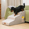 Chenille Extra Wide Non-Slip Removable Sponge Pet Stairs - SafeRamp