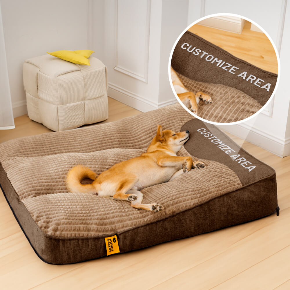 Customized Large Thick Scratch-resistant Spine Protection Dog Cushion Bed