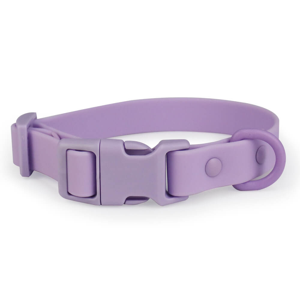 PVC Waterproof Durable Pet Accessories Adjustable Collar - Customizable Colors